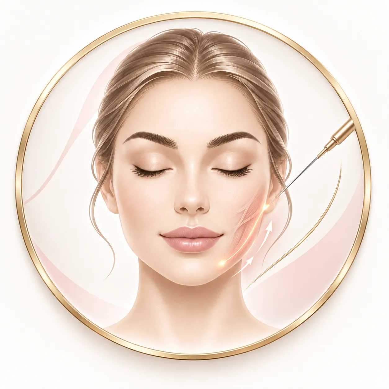 Ilustración del tratamiento de Endolifting
