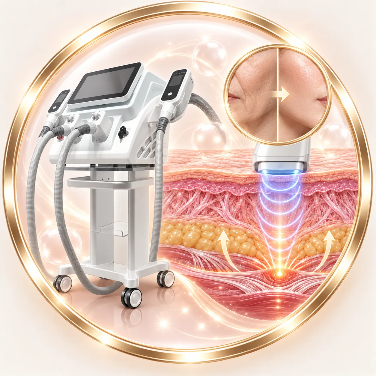 Ilustración de la tecnología HIFU